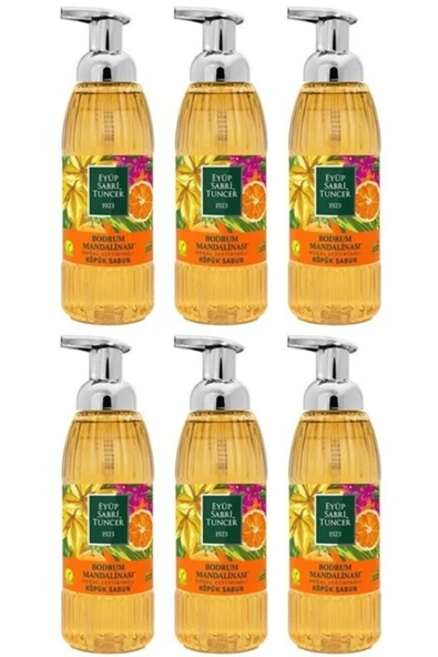 Eyüp Sabri Tuncer Bodrum Mandalinası Köpük Sabun 500ml X 6 Adet ürün görseli 1