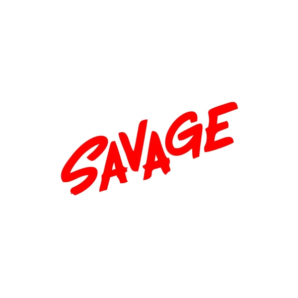 Savage Araba Sticker 17x17 Cm Kırmızı ürün görseli 1