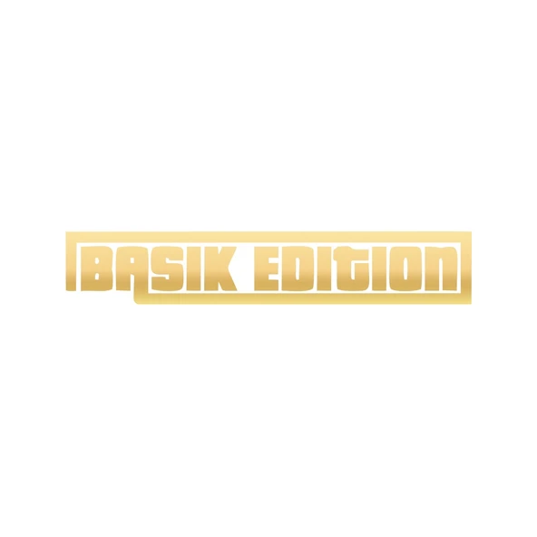 Basık Edition Araba Sticker 17x17 Cm Gold ürün görseli 1