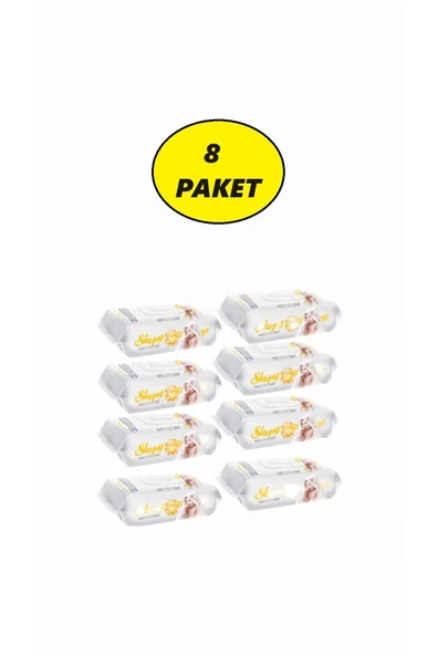 Sleepy Sensitive Islak Havlu 90'lı 8 Paket 720 yaprak ürün görseli 1
