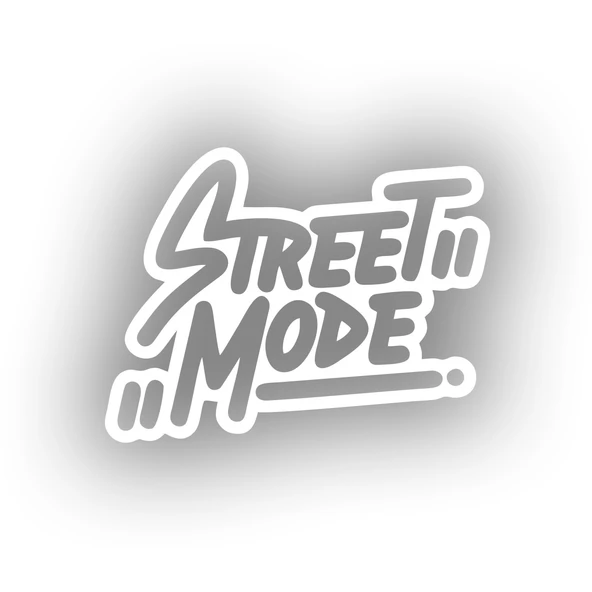 Street Mode Araba Sticker 17x17 Cm Beyaz ürün görseli 1