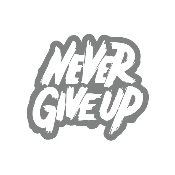 Never Give Up Araba Sticker 17x17 Cm Gri ürün görseli 1