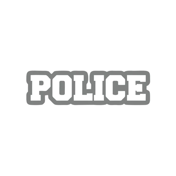 Police Araba Stickeri 17x17 Cm Gri ürün görseli 1