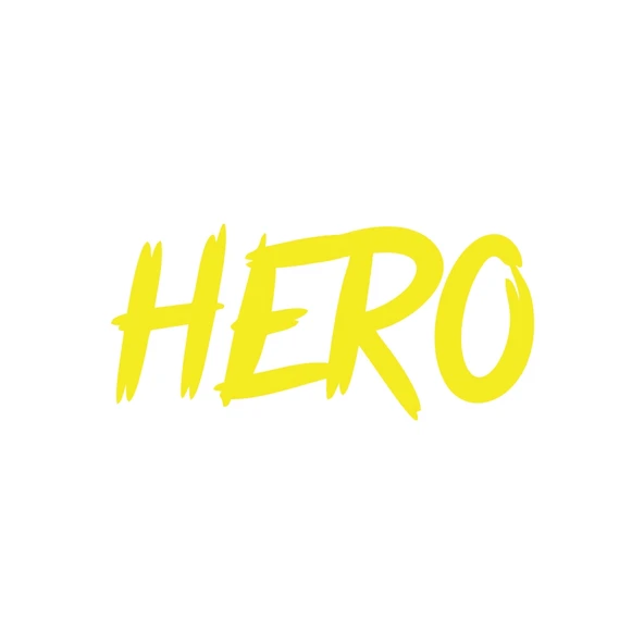 Hero Araba Sticker 17x17 Cm Sarı ürün görseli 1