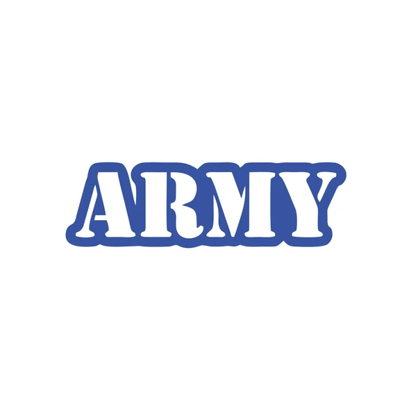 Army Araba Sticker 17x17 Cm Mavi ürün görseli 1