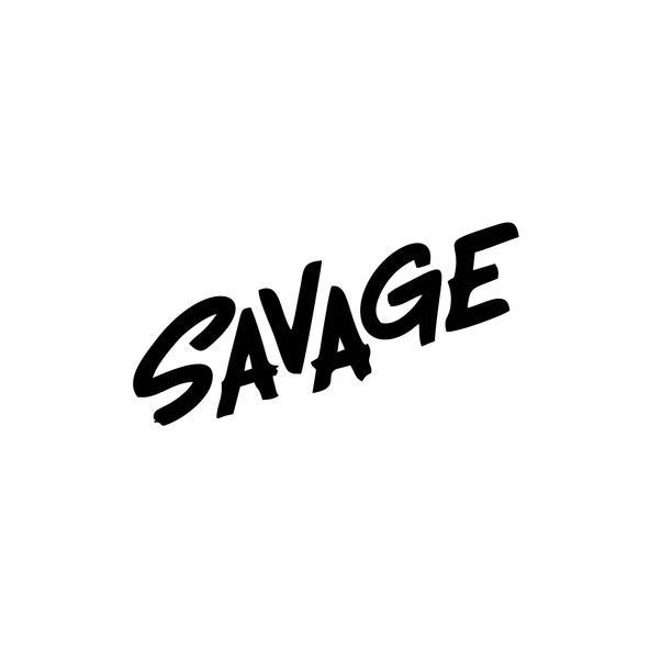 Savage Araba Sticker 17x17 Cm Siyah ürün görseli 1