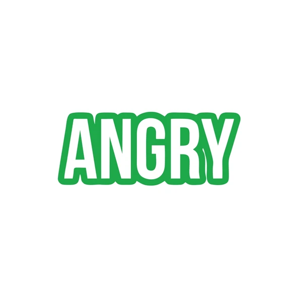 Angry Araba Sticker 17x17 Cm Yeşil ürün görseli 1