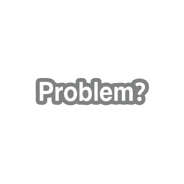 Problem? Araba Sticker 17x17 Cm Gri ürün görseli 1