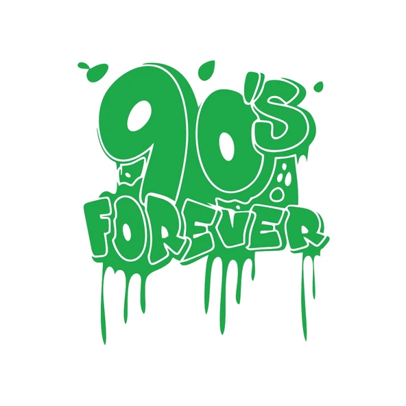 90's Forever Araba Sticker 17x17 Cm Yeşil ürün görseli 1