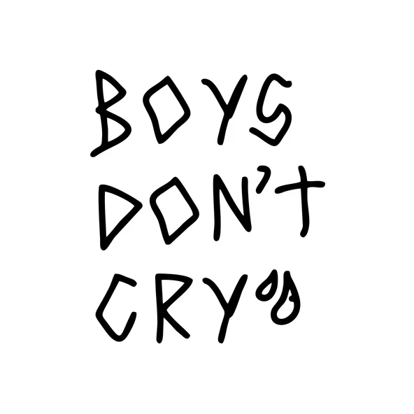 Boys Dont Cry Araba Sticker 17x17 Cm Siyah ürün görseli 1