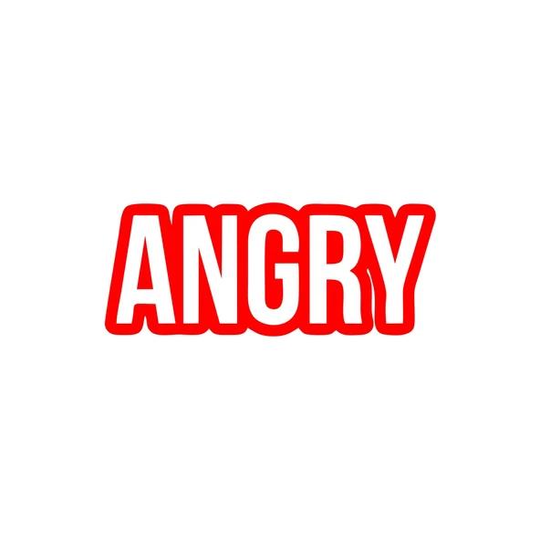 Angry Araba Sticker 17x17 Cm Kırmızı ürün görseli 1