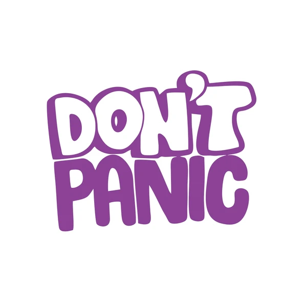 Dont Panic Araba Sticker Araba Sticker 17x17 Cm Mor ürün görseli 1