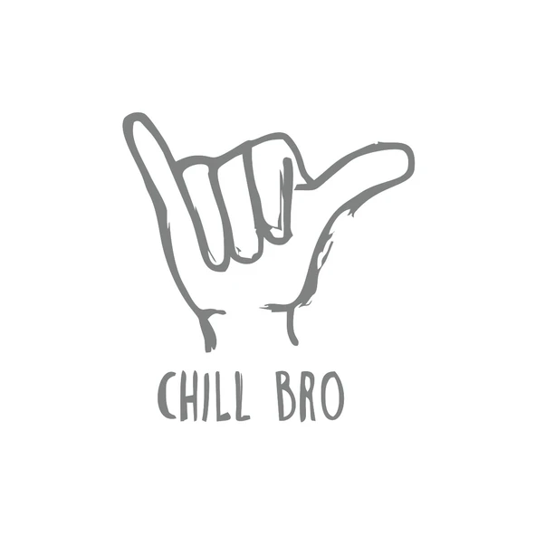 Chill Bro Araba Sticker 17x17 Cm Gri ürün görseli 1