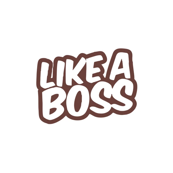 Like a Boss Araba Stickeri 17x17 Cm Kahverengi ürün görseli 1