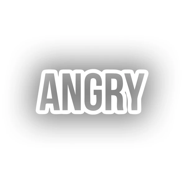 Angry Araba Sticker 17x17 Cm Beyaz ürün görseli 1
