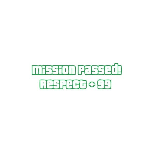 Mission Passed Respect +99 Araba Stickeri 17x17 Cm Yeşil ürün görseli 1