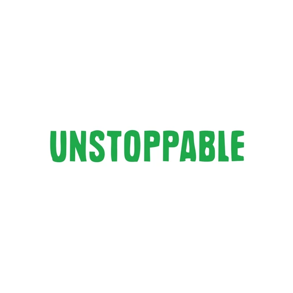 Unstoppable Araba Sticker 17x17 Cm Yeşil ürün görseli 1