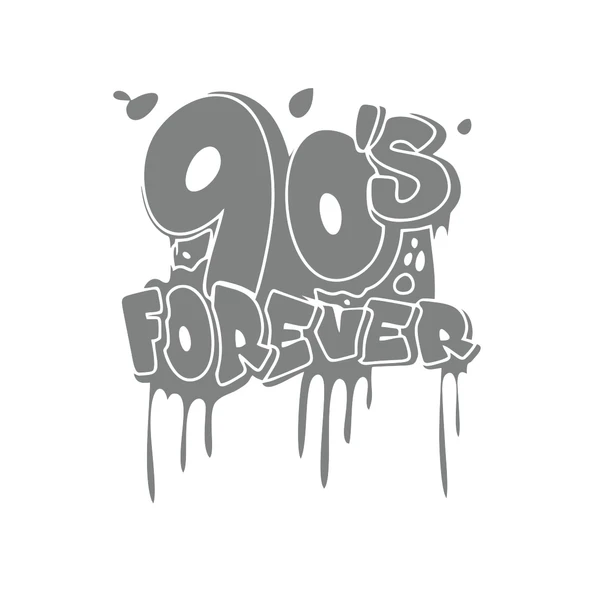 90's Forever Araba Sticker 17x17 Cm Gri ürün görseli 1