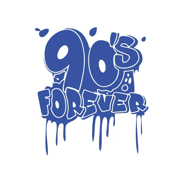 90's Forever Araba Sticker 17x17 Cm Mavi ürün görseli 1