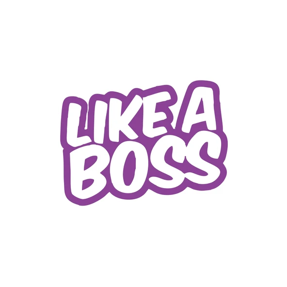 Like a Boss Araba Stickeri 17x17 Cm Mor ürün görseli 1