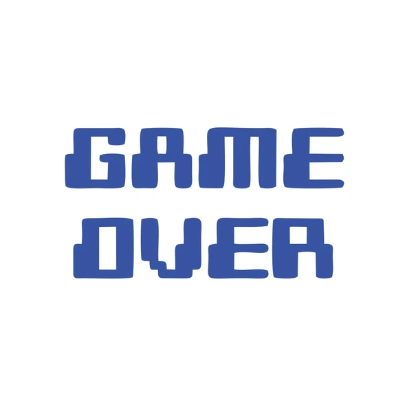 Game Over Araba Sticker 17x17 Cm Mavi ürün görseli 1