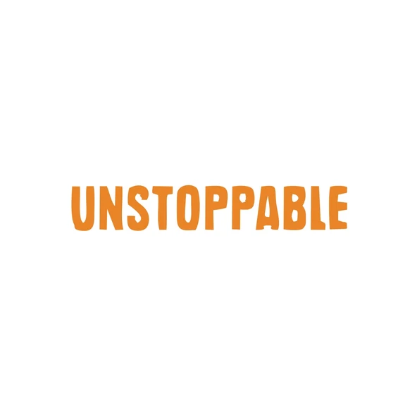 Unstoppable Araba Sticker 17x17 Cm Turuncu ürün görseli 1