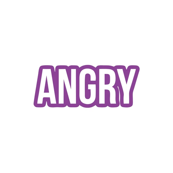 Angry Araba Sticker 17x17 Cm Mor ürün görseli 1