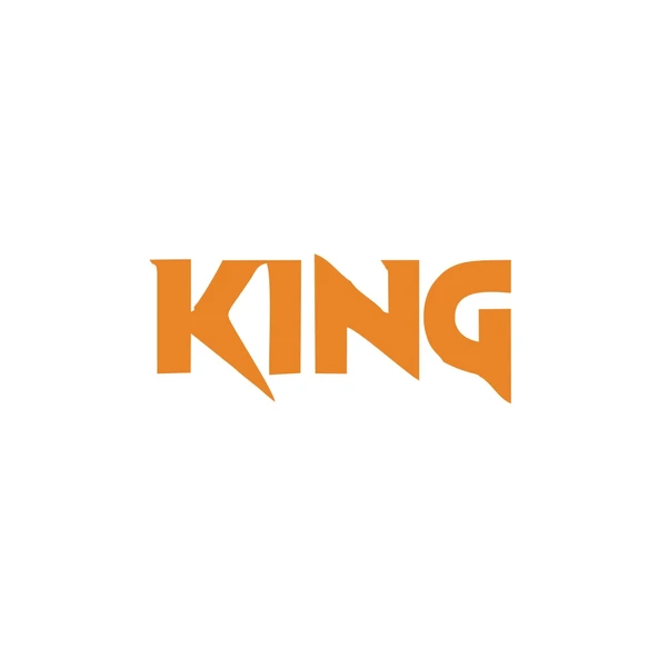 King Araba Sticker 17x17 Cm Turuncu ürün görseli 1