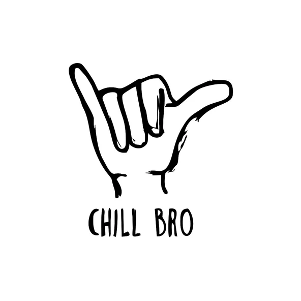 Chill Bro Araba Sticker 17x17 Cm Siyah ürün görseli 1
