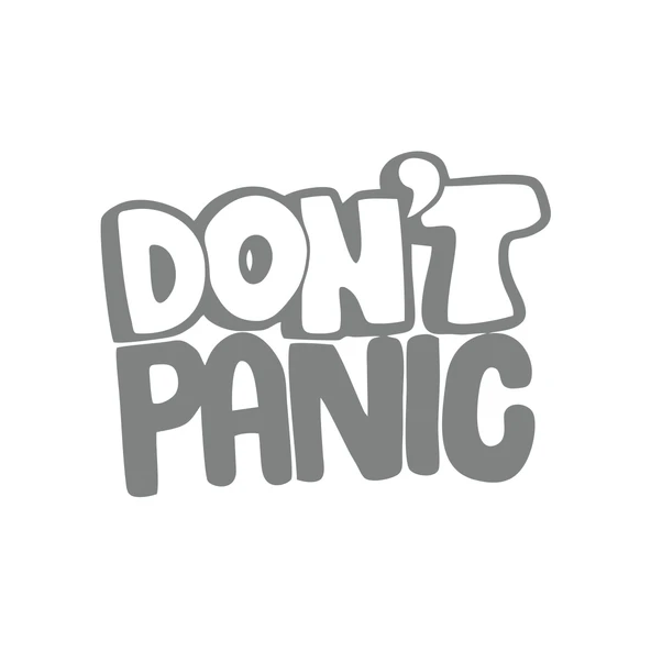 Dont Panic Araba Sticker Araba Sticker 17x17 Cm Gri ürün görseli 1