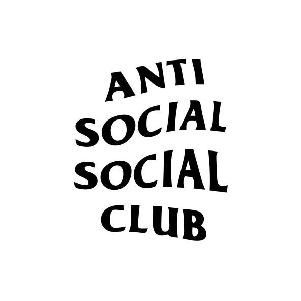 Anti Social Club Araba Sticker 17x17 Cm Siyah ürün görseli 1