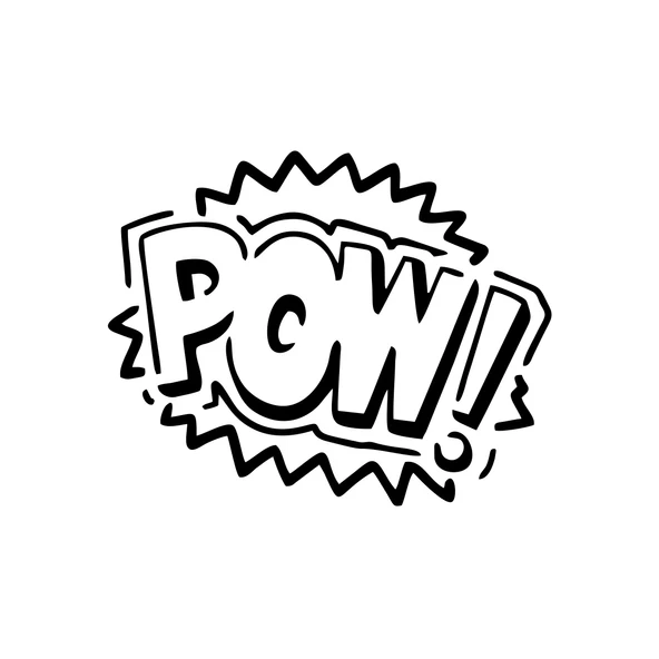 Pow Araba Sticker 17x17 Cm Siyah ürün görseli 1