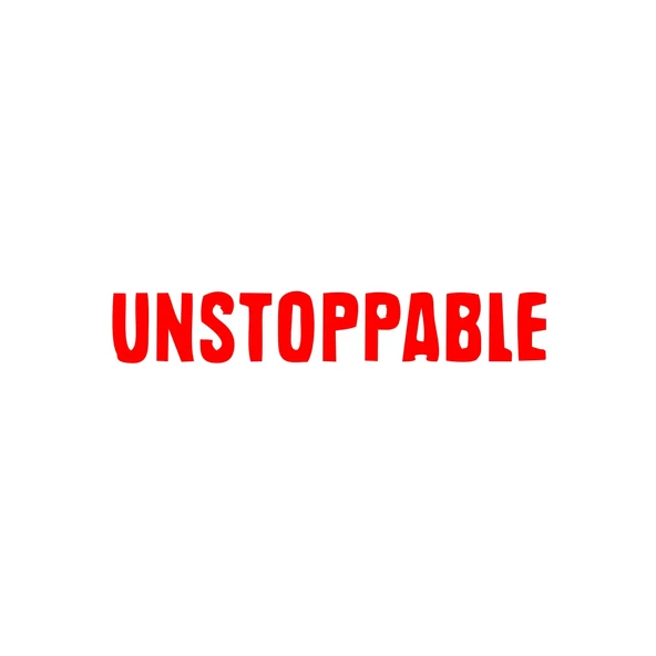 Unstoppable Araba Sticker 17x17 Cm Kırmızı ürün görseli 1