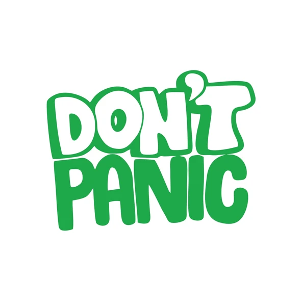 Dont Panic Araba Sticker Araba Sticker 17x17 Cm Yeşil ürün görseli 1