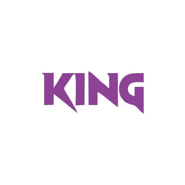 King Araba Sticker 17x17 Cm Mor ürün görseli 1