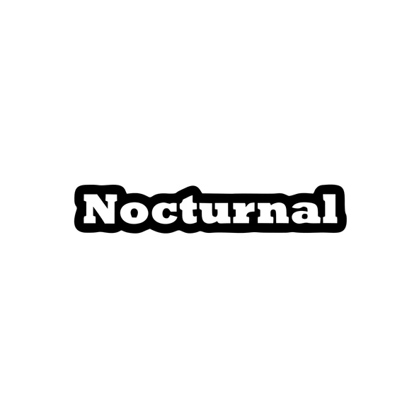 Nocturnal Araba Sticker 17x17 Cm Siyah ürün görseli 1