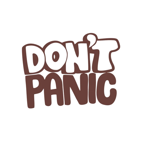 Dont Panic Araba Sticker Araba Sticker 17x17 Cm Kahverengi ürün görseli 1