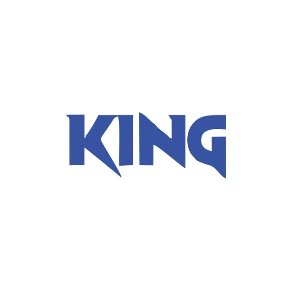 King Araba Sticker 17x17 Cm Mavi ürün görseli 1