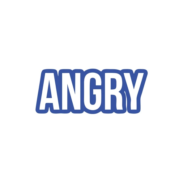 Angry Araba Sticker 17x17 Cm Mavi ürün görseli 1