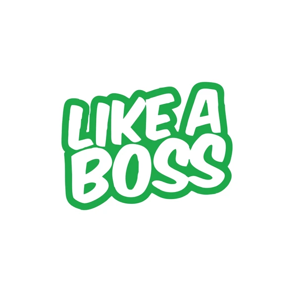 Like a Boss Araba Stickeri 17x17 Cm Yeşil ürün görseli 1