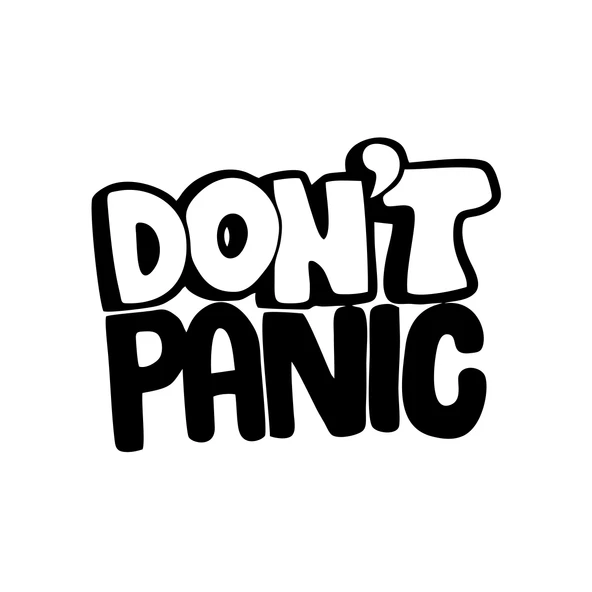 Dont Panic Araba Sticker Araba Sticker 17x17 Cm Siyah ürün görseli 1