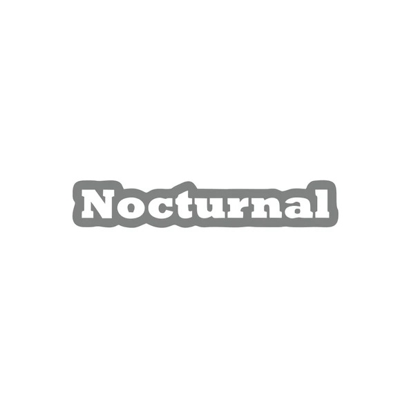 Nocturnal Araba Sticker 17x17 Cm Gri ürün görseli 1
