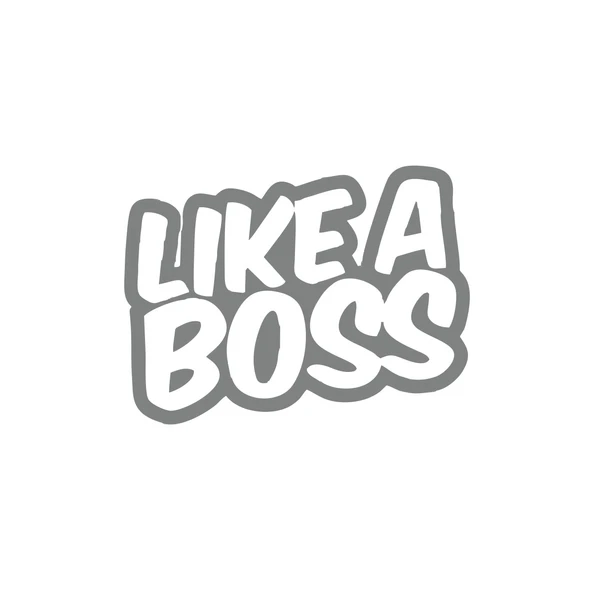 Like a Boss Araba Stickeri 17x17 Cm Gri ürün görseli 1