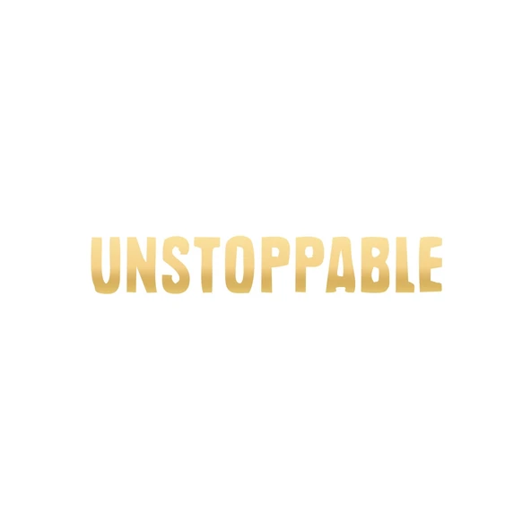 Unstoppable Araba Sticker 17x17 Cm Gold ürün görseli 1