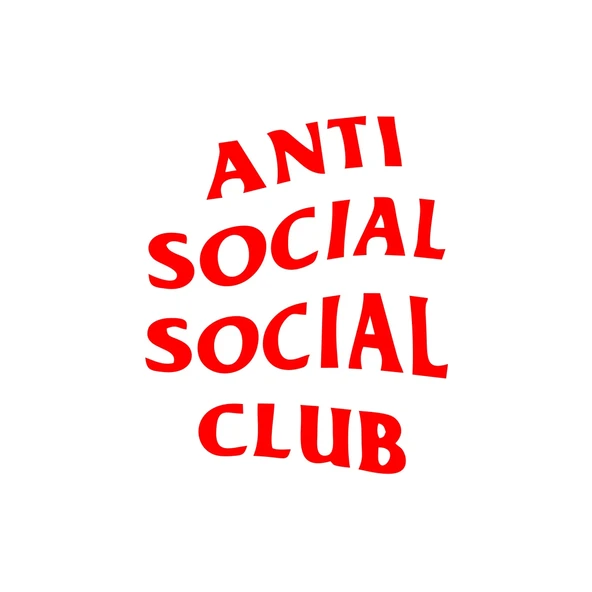 Anti Social Club Araba Sticker 17x17 Cm Kırmızı ürün görseli 1