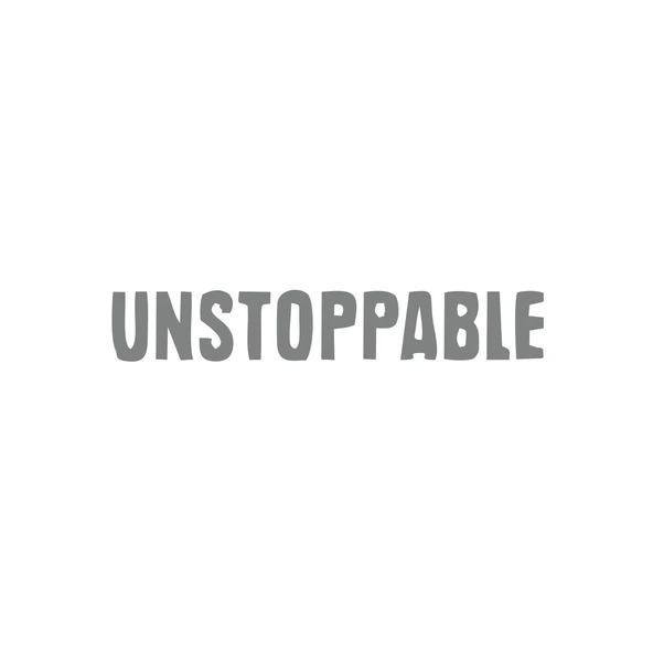 Unstoppable Araba Sticker 17x17 Cm Gri ürün görseli 1