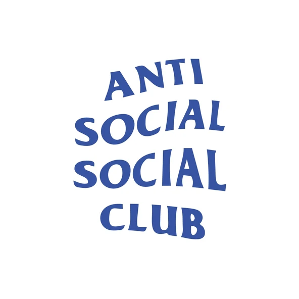 Anti Social Club Araba Sticker 17x17 Cm Mavi ürün görseli 1