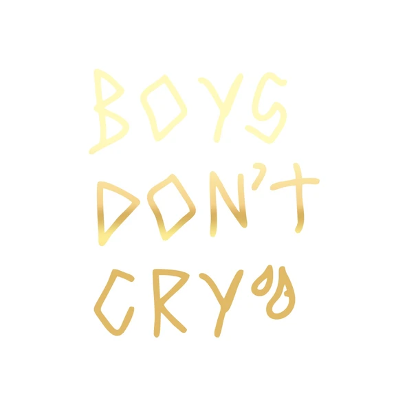 Boys Dont Cry Araba Sticker 17x17 Cm Gold ürün görseli 1