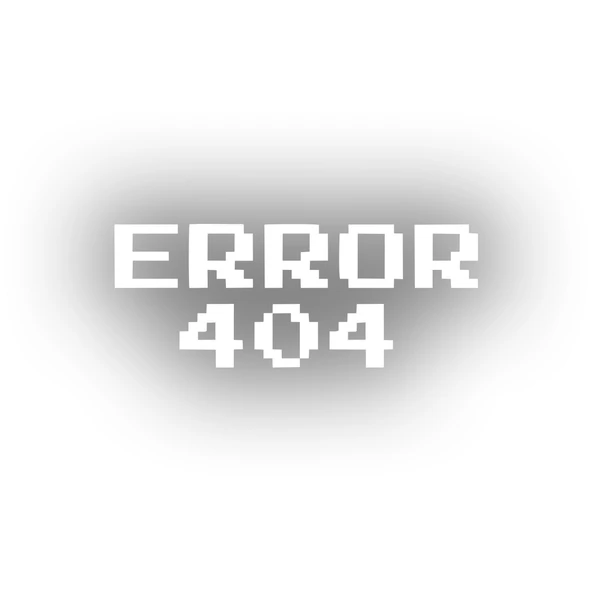 Error 404 Araba Stickeri 17x17 Cm Beyaz ürün görseli 1