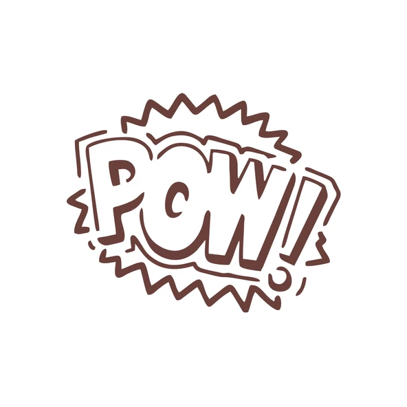 Pow Araba Sticker 17x17 Cm Kahverengi ürün görseli 1